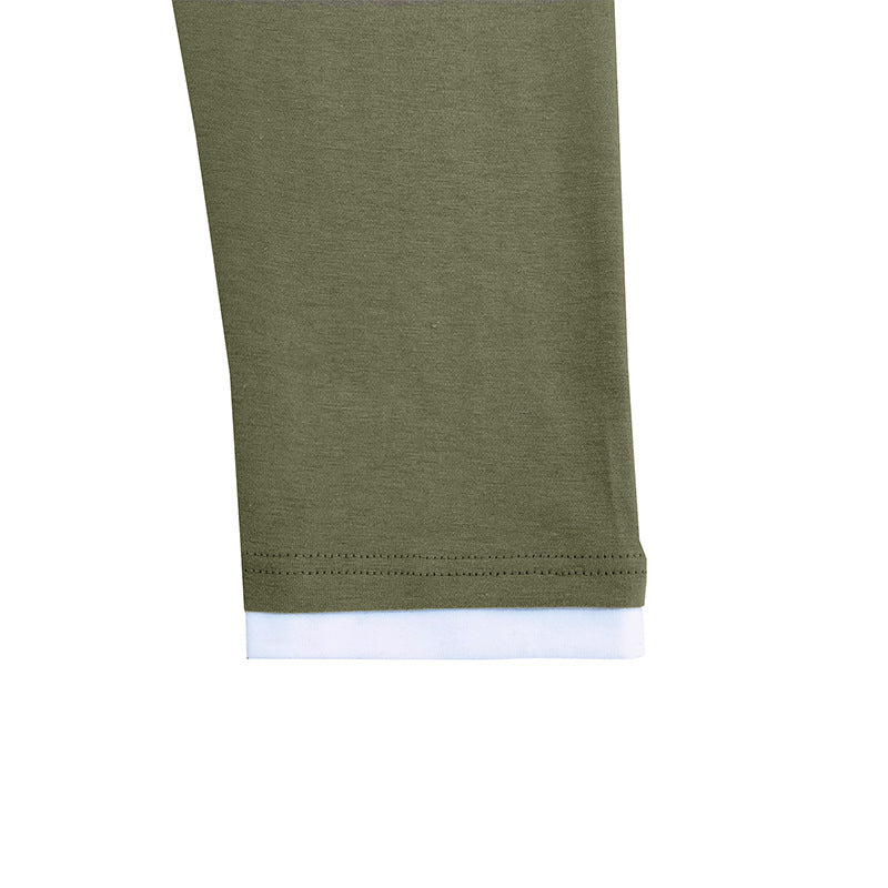 Herrer Langærmet Henley T-shirt med unikt farvedetalje Stilla