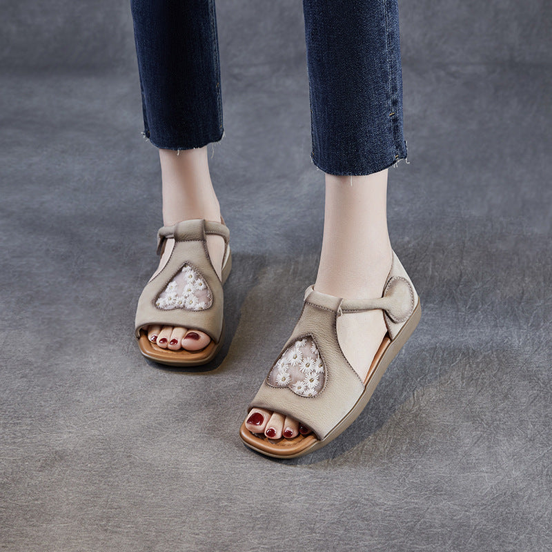 Dame Open-Toe Komfortsandaler med justerbare remme Stilla