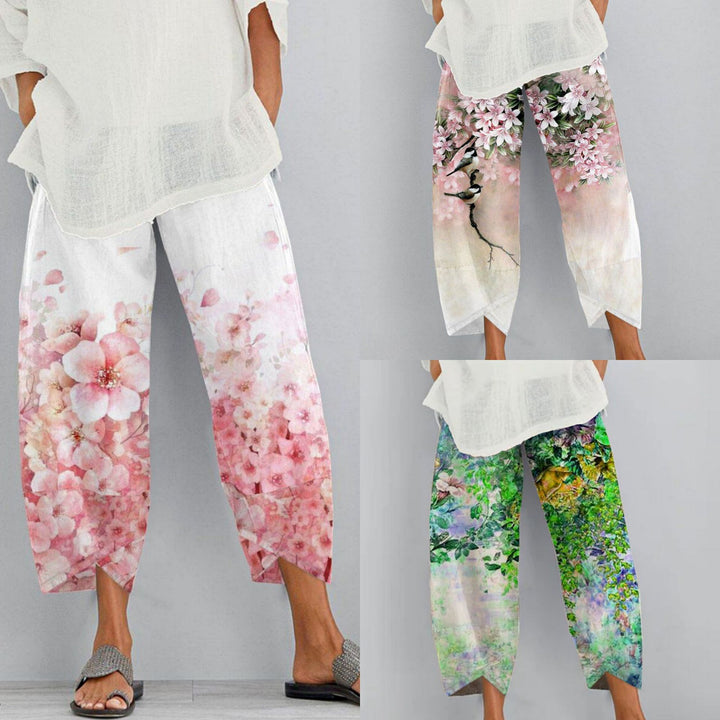 Dame Bohemian Blomstertrykt Culottes Stilla