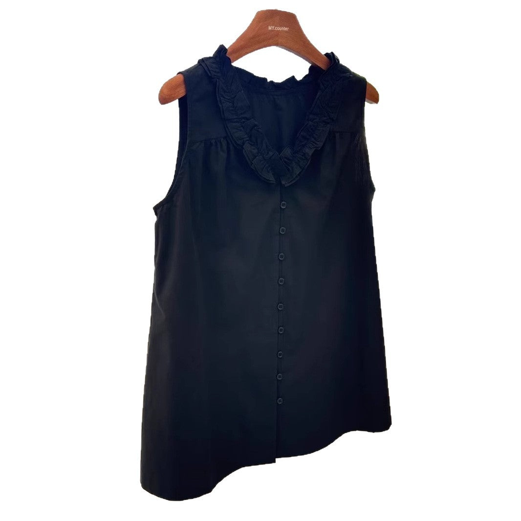 Dame Rynkekrave Knap-Up Bluse Stilla