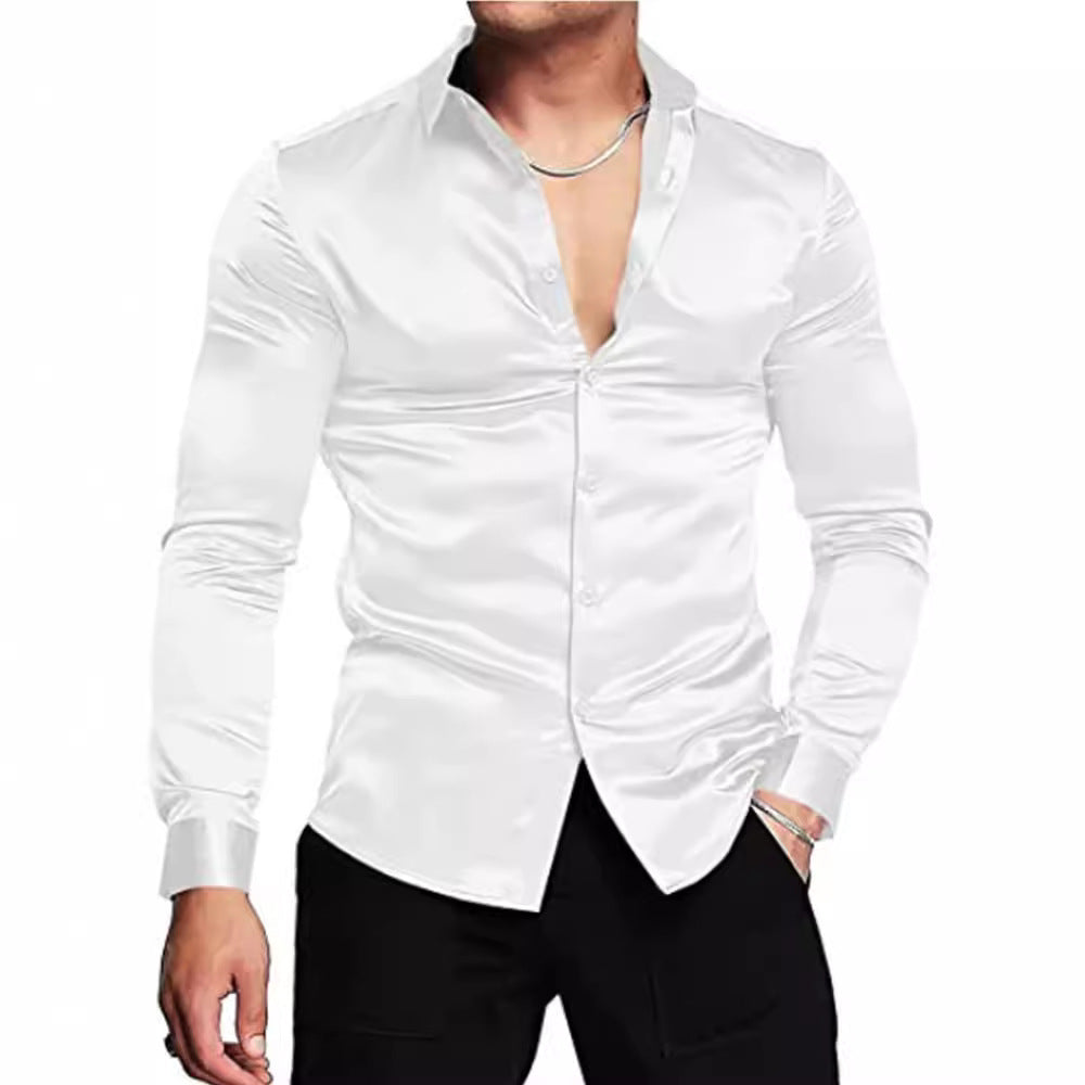 Herrer elegant og blank skjorte Stilla