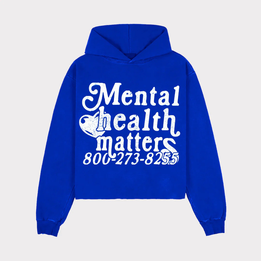 Kvinders hoodie med statement print Skovae