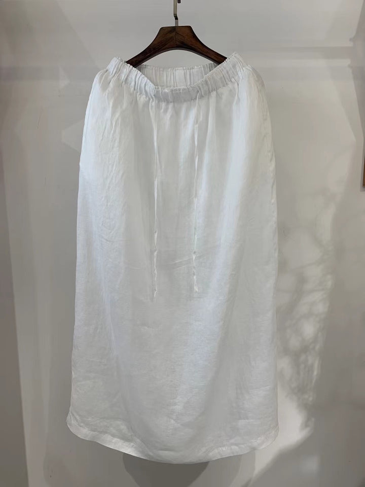 Femme Stribet Løs Maxi-Nederdel Stilla