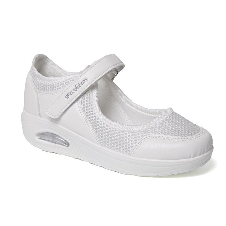 Dame Komfortable Slip-On Sneakers med åndbar netstruktur Stilla