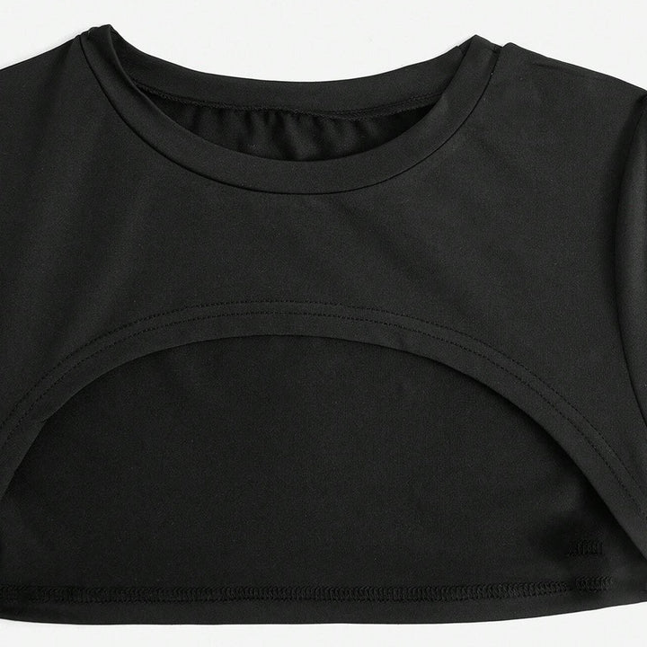 Kvindernes Cropped Top og Shorts Jumpsuit Sæt Stilla