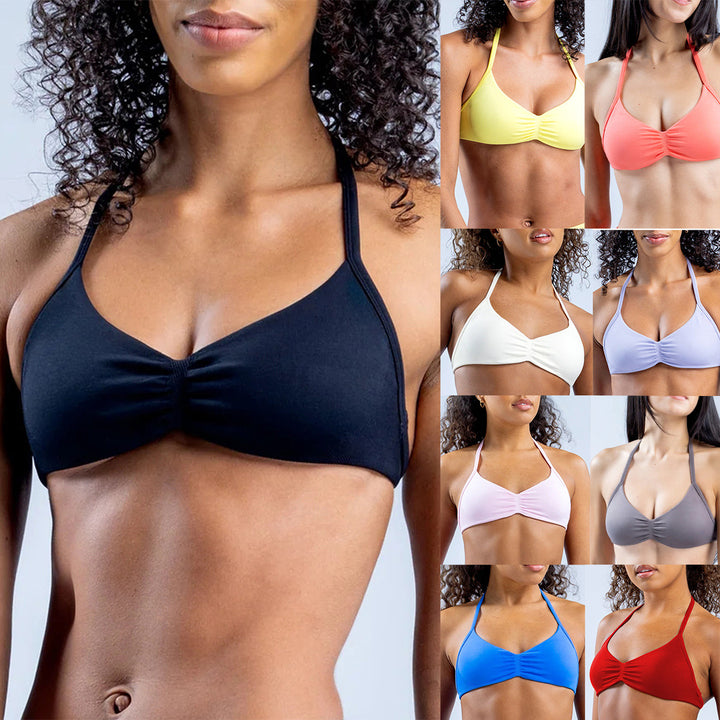 Dame Bikini-top med raffineret ruche-effekt og trendy stropper Stilla