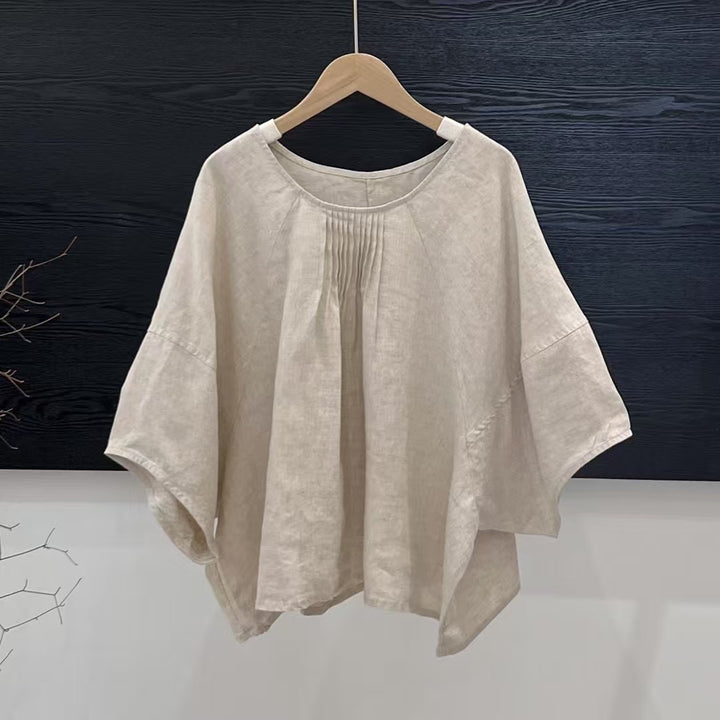 Femme Relaxed Fit Plissé-Tunika-Top Stilla