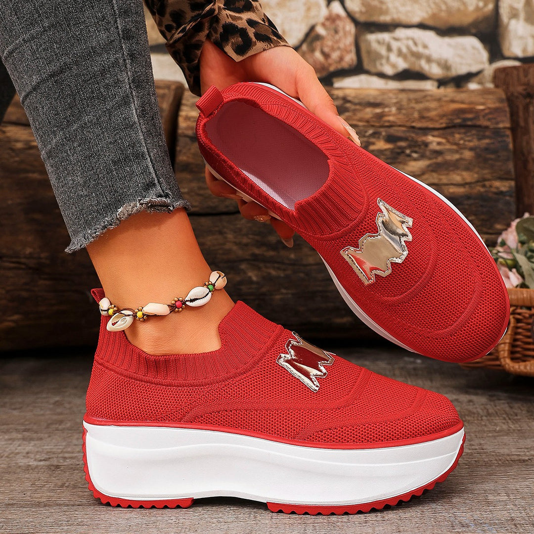 Dame Komfortable Slip-On Sneakers med moderigtigt design Stilla