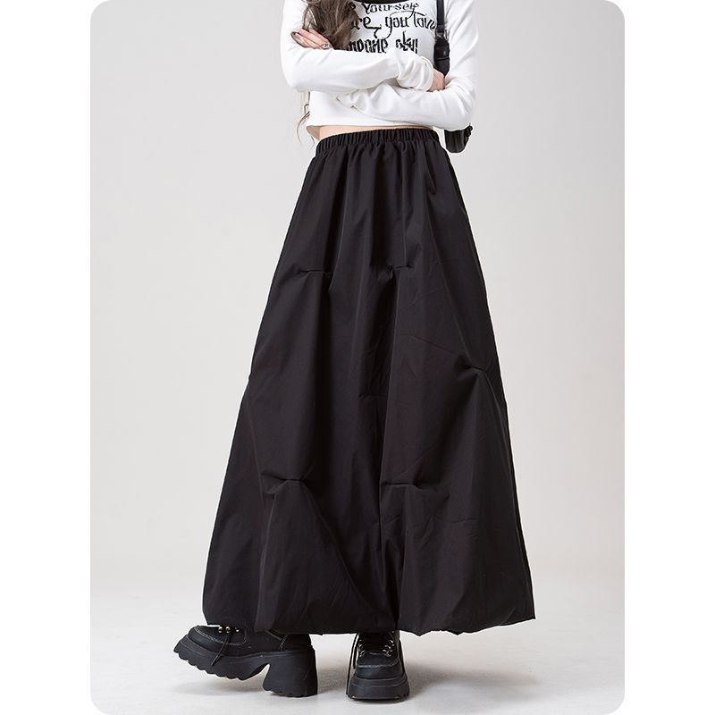 Kvindernes Fashionable, Bredt Skåret Midi Nederdel Stilla
