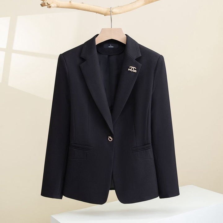 Kvinder Elegant Blazer med Tekstureret Design og Slim Fit Stilla