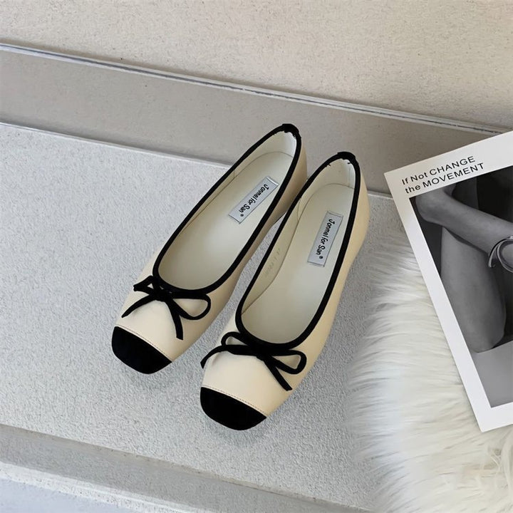 Dame Ballerinas med elegant sløjfe-design og ædel fodseng Stilla