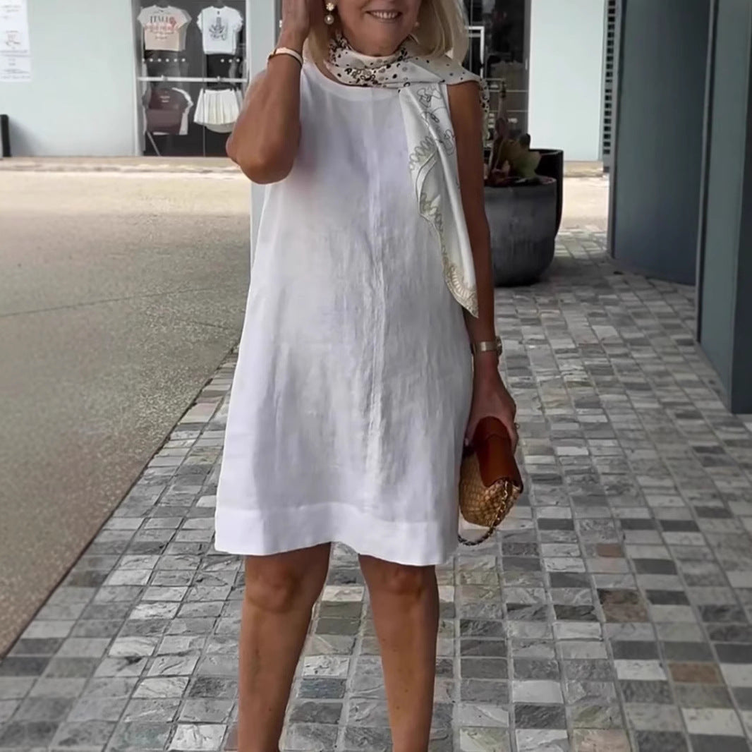 Dame Let sommerkjole med elegant snit og praktiske lommer Stilla