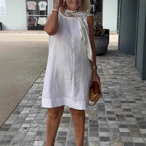 Dame Let sommerkjole med elegant snit og praktiske lommer Stilla