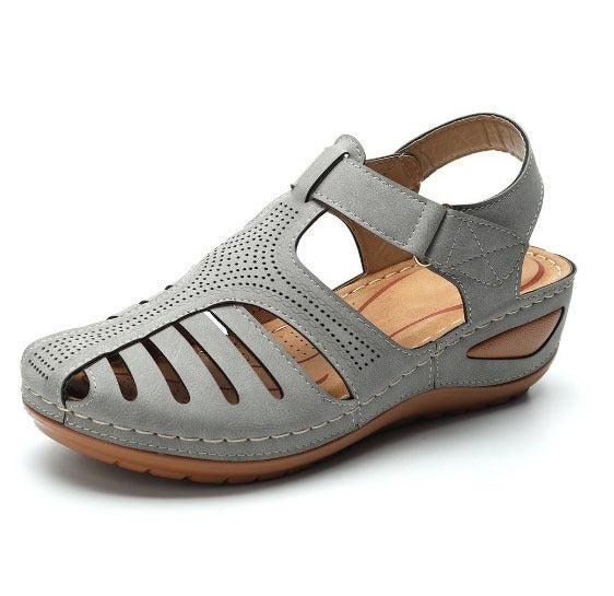 Dame Kompakte og åndbare sandaler med justerbar rem og elastisk fodseng Stilla