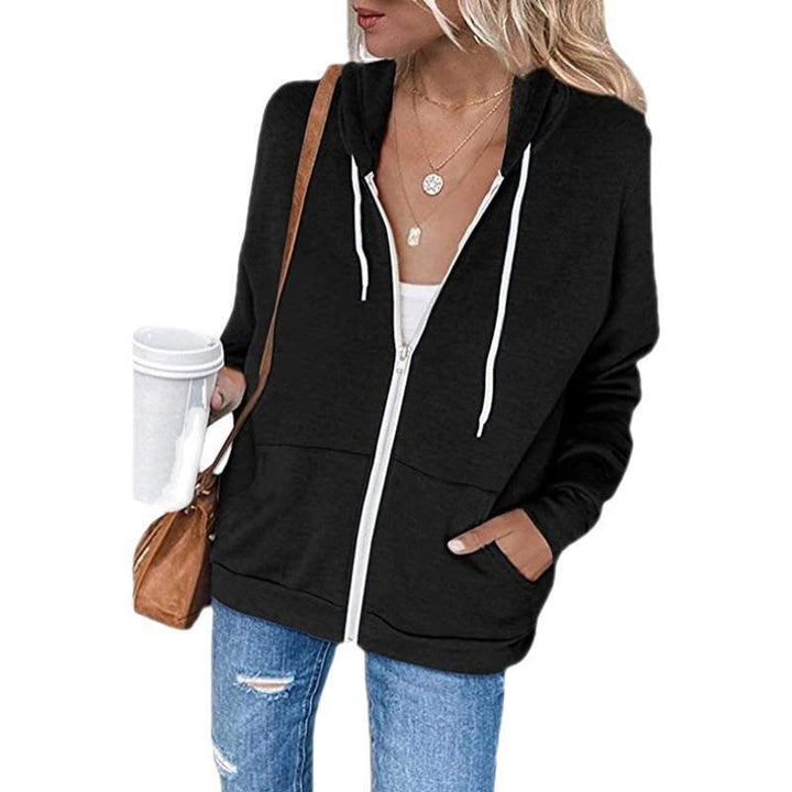 Kvinders afslappede zip-up hoodie med praktiske lommer Stilla