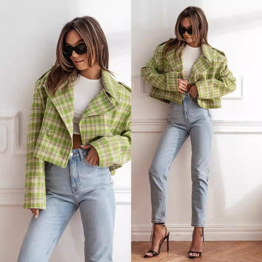 Dame Ternet Kort Blazer Stilla