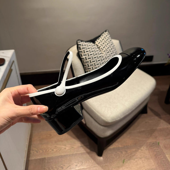 Dame Elegant Sløjfe-Detalje Mary Jane Ballerinas Stilla