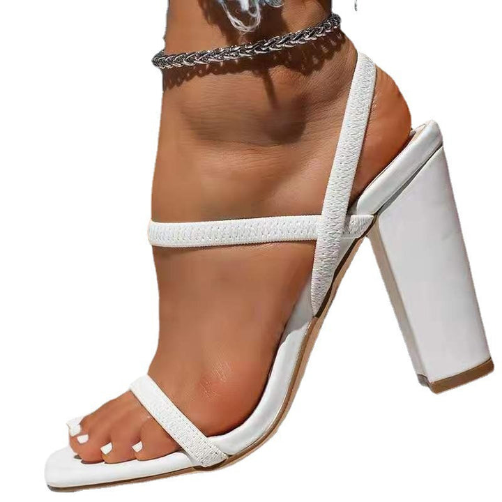 Dame elegante og komfortable sandaler med blokhæl Stilla