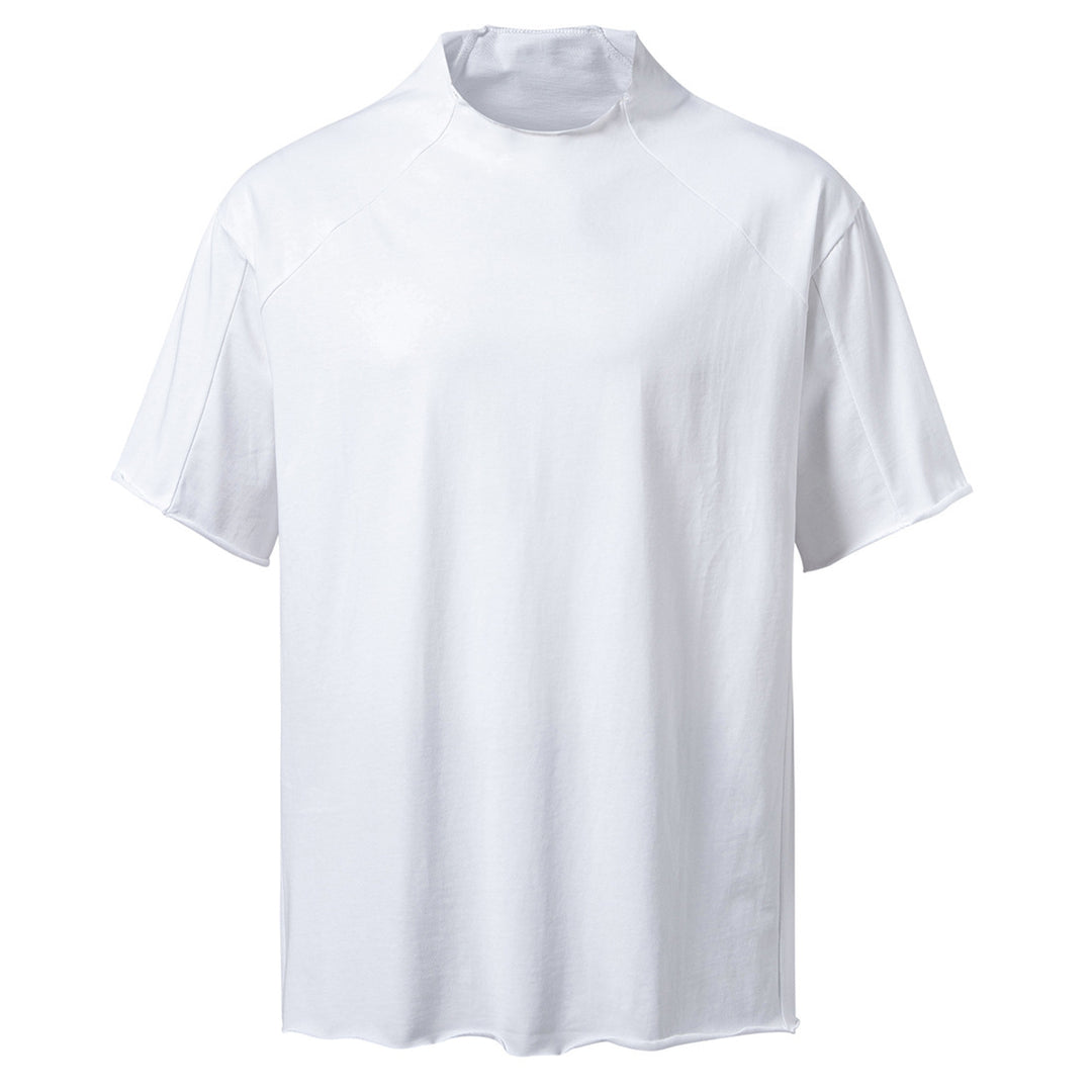 Herrer Højkrave Fritid T-Shirt Stilla
