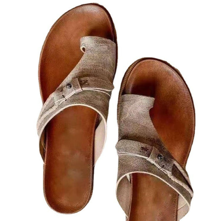 Dame Komfortable Tøfler-sandaler med moderne remdesign og anatomisk fodseng Stilla