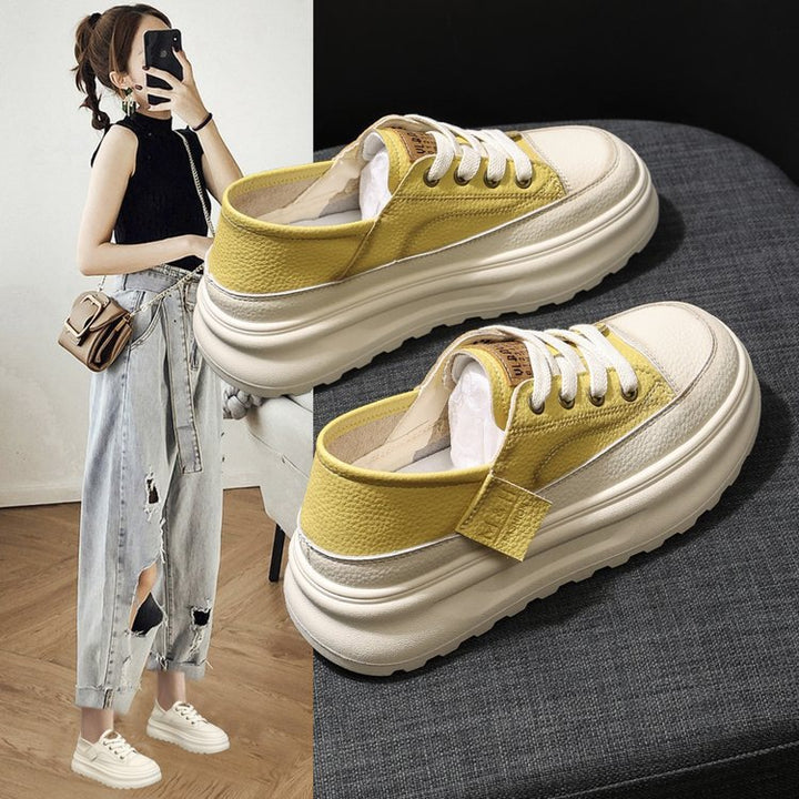 Dame Sneakers i moderne design med høj sål og åndbart overmateriale Stilla
