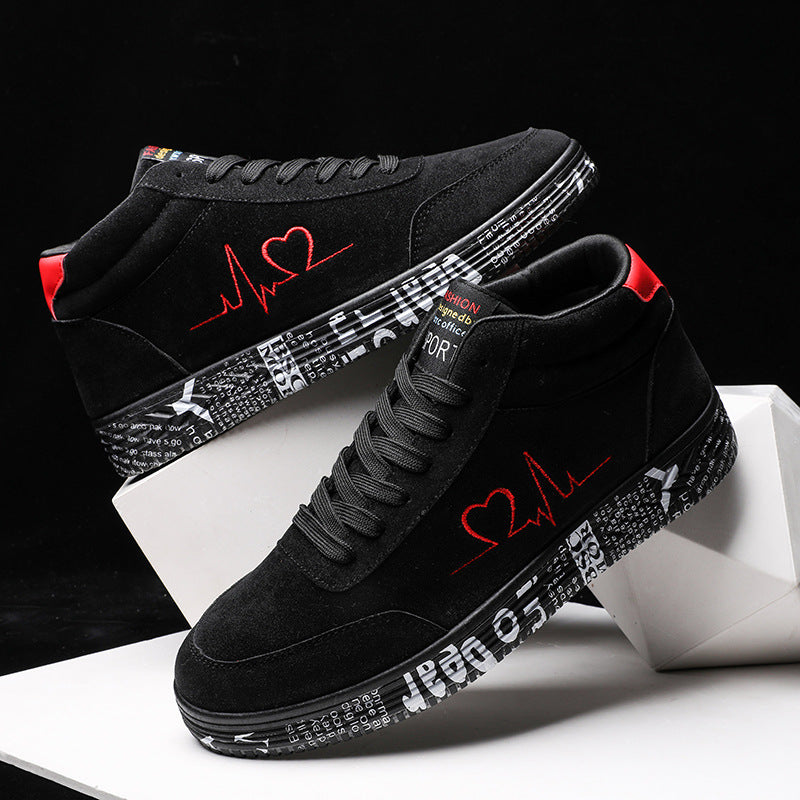 Herrer Stilfulde High-Top Sneakers med grafisk design Stilla