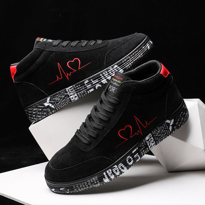 Herrer Stilfulde High-Top Sneakers med grafisk design Stilla