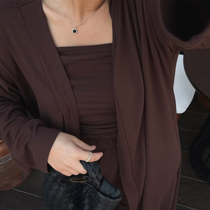 Dame blazer-lignende jumpsuit med bred ben og elegant overtræk Stilla