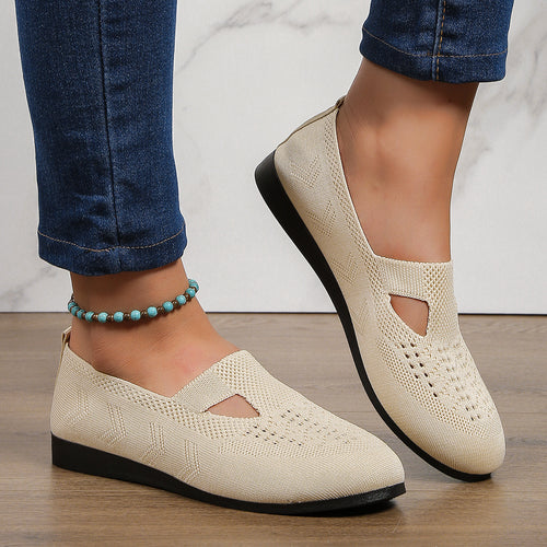Dame åndbare Slip-On sko med elastisk overdel og skridsikker sål Stilla