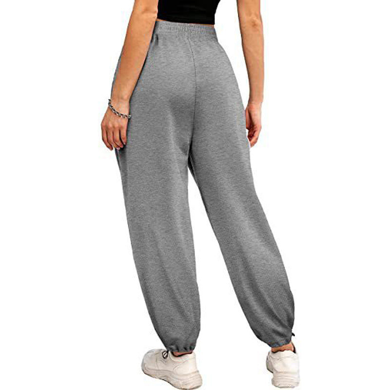 Dame bred joggebukser med elastisk linning og praktiske lommer Stilla