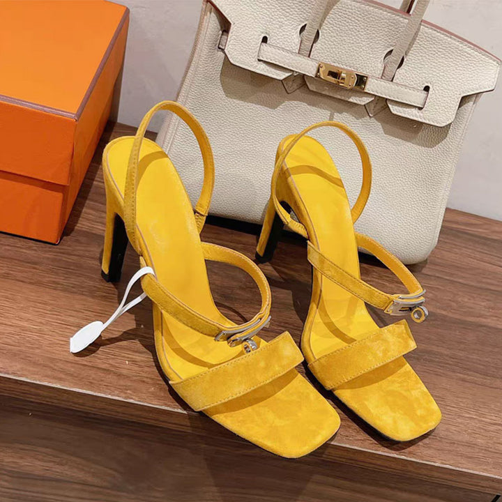 Femme Stilfulde Slingback Hælsandaler Stilla
