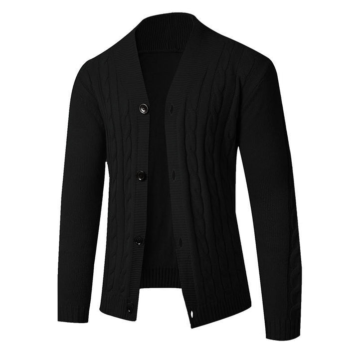 Herrer Kabelstrik Cardigan Pullover Stilla
