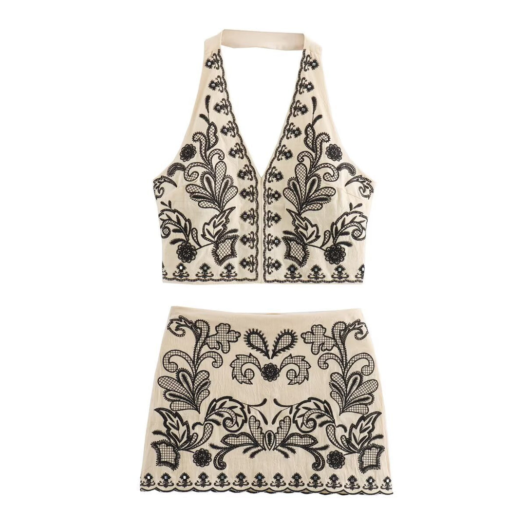 Femme Bestikset Halterneck Crop Top Stilla