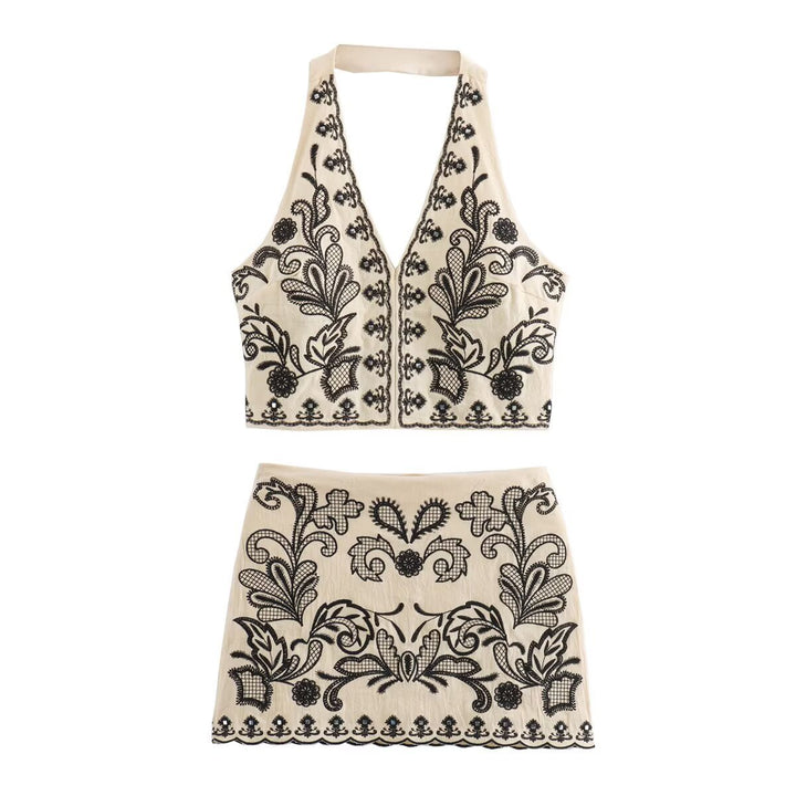Femme Bestikset Halterneck Crop Top Stilla