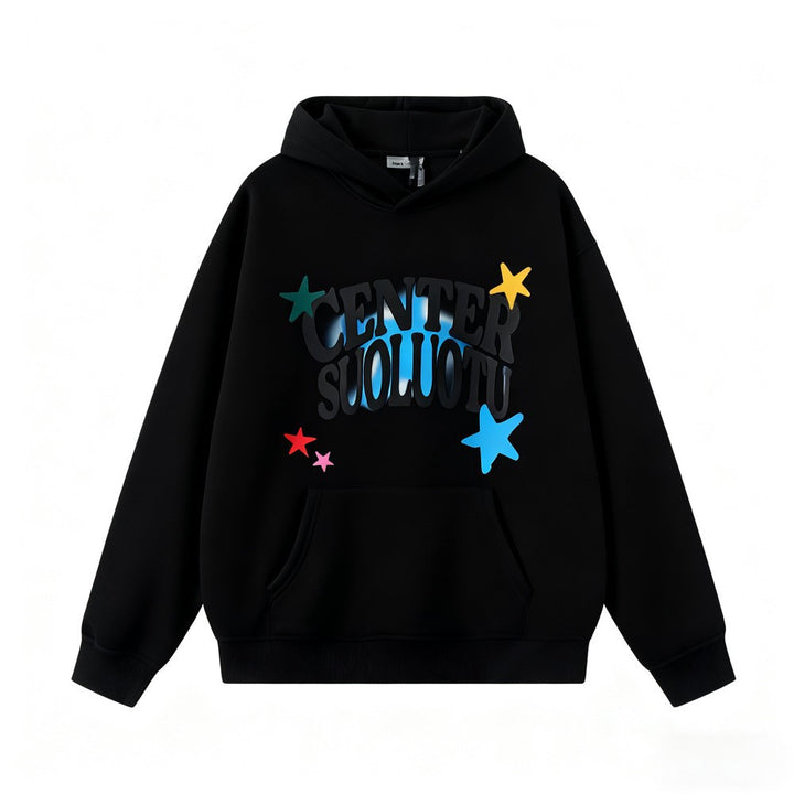 Kvinders hoodie med kreativt print Skovae