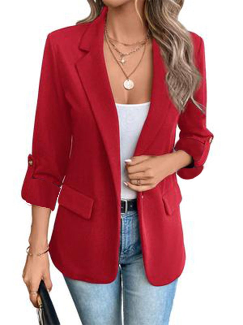Dame elegant blazer med moderne snit og praktiske lommer Stilla
