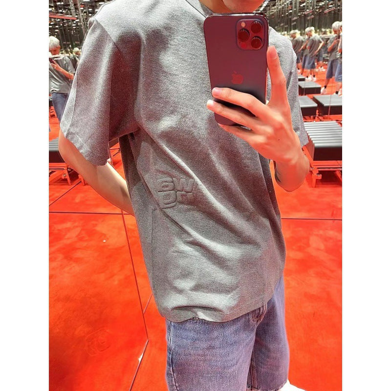 Femme Kortærmet Glitterende Fritids T-Shirt Stilla