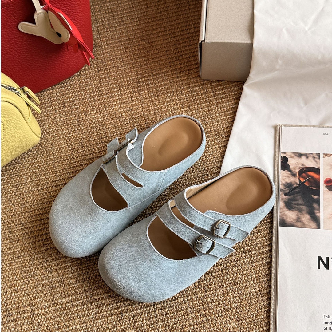 Femme Comfort Spænde Slide Mules Stilla