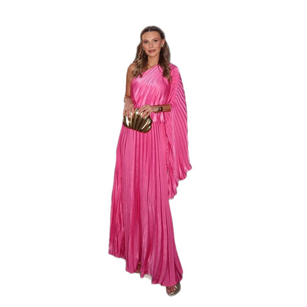 Dame off-shoulder Maxi-kjole med raffineret drapering og elegant design Stilla
