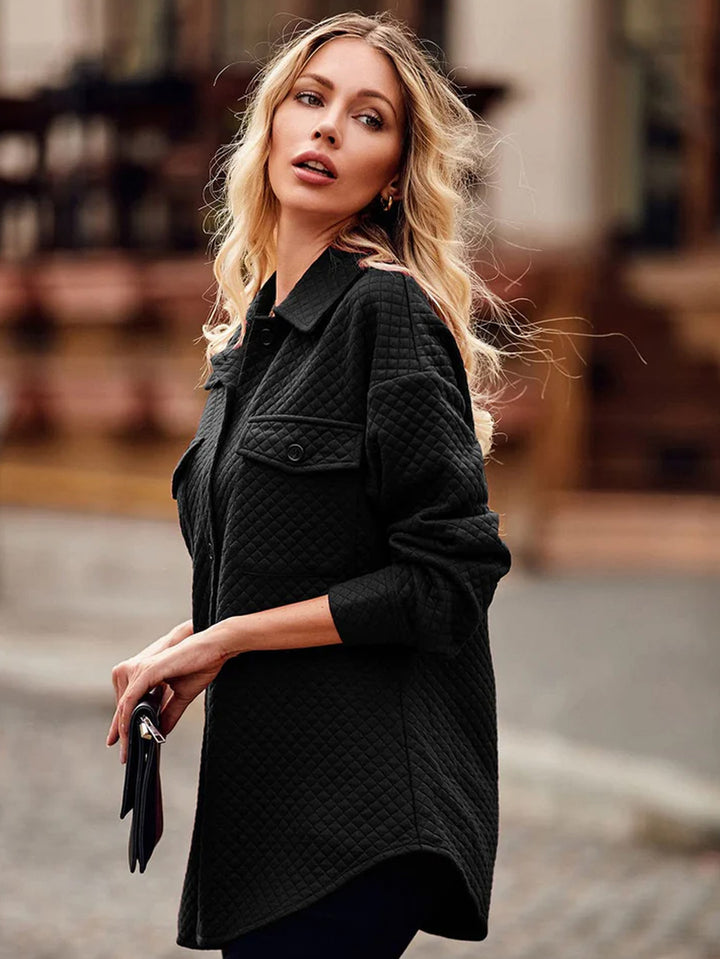 Dame quiltet Overshirt Stilla