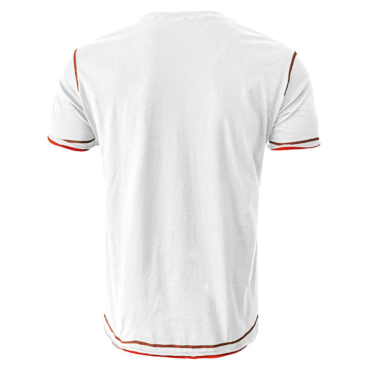 Herrer T-shirt med fashionable akcenter og kvalitets bomuldsstruktur Stilla