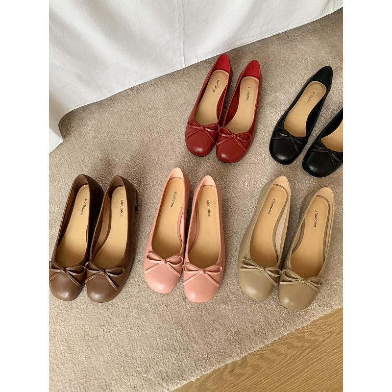 Dame Ballerinas med Sløjfedetalje Stilla
