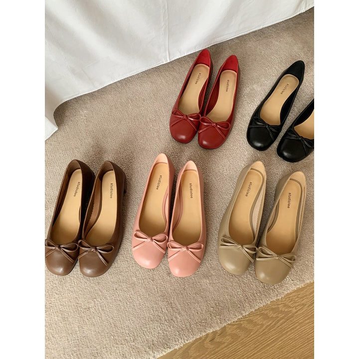 Dame Ballerinas med Sløjfedetalje Stilla
