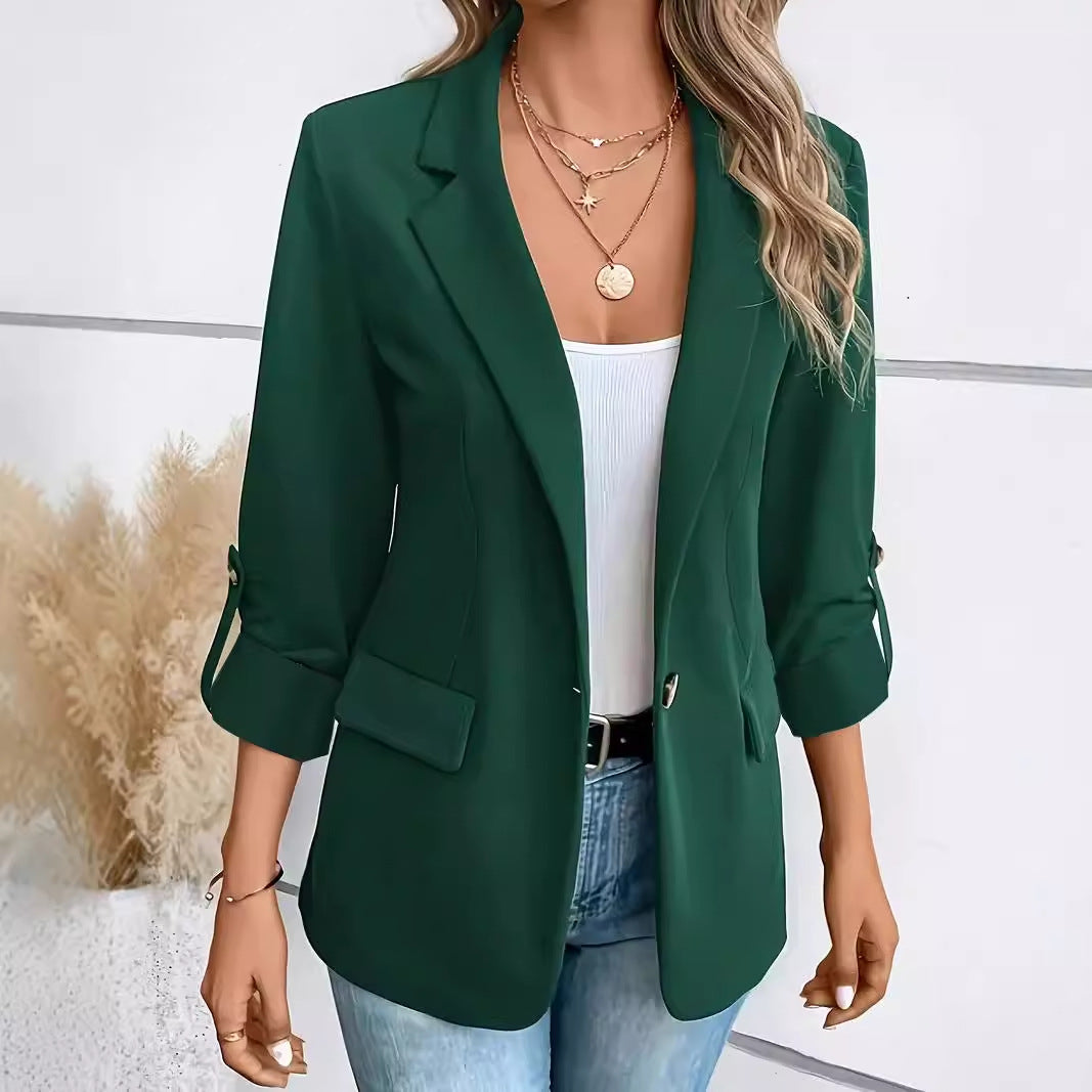 Dame elegant blazer med moderne snit og praktiske lommer Stilla