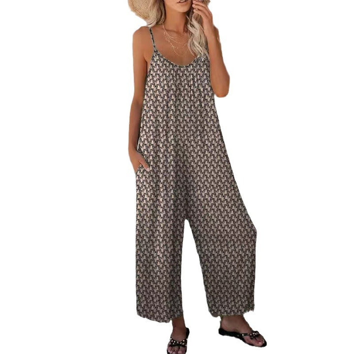 Dame jumpsuit med afslappet skæring og justerbare stropper Stilla