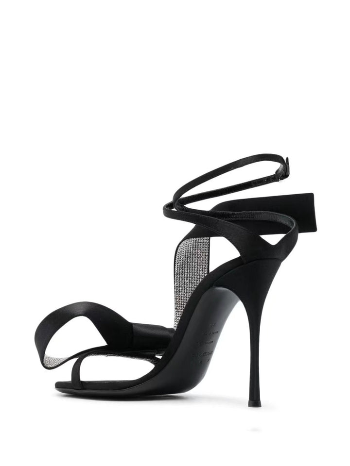 Femme Strappy Højhælede Sandaler med Strassakcent Stilla