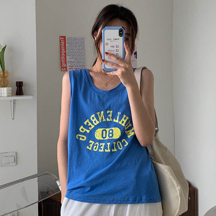Femme Casual Grafik Tank Top Stilla