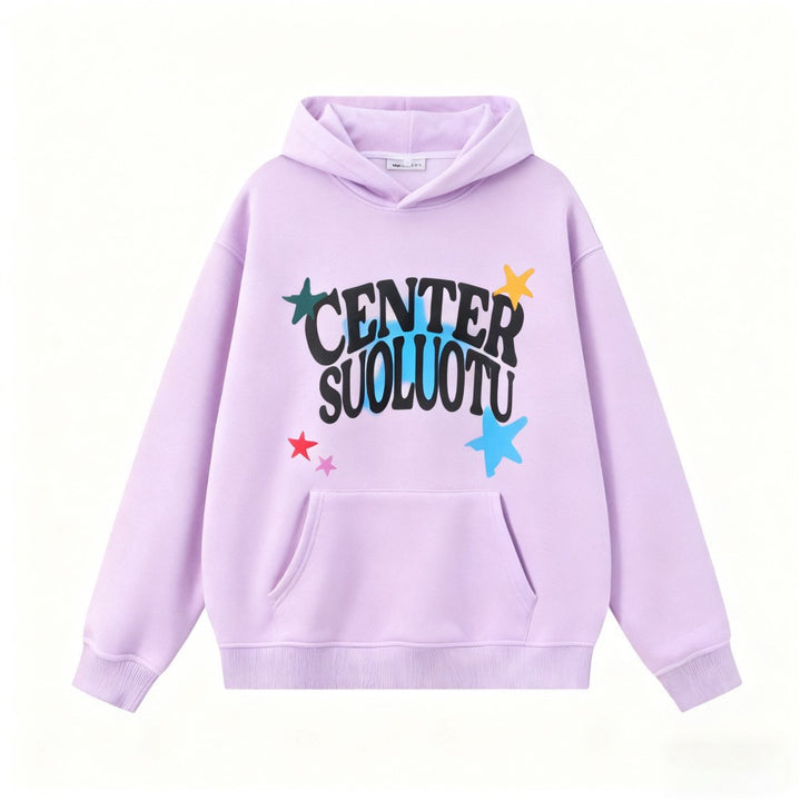 Kvinders hoodie med kreativt print Skovae