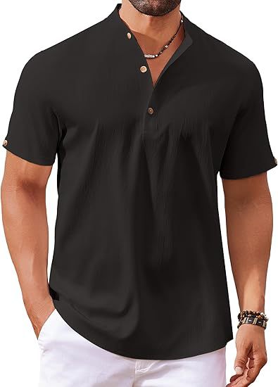 Herrer Kortærmet Knappen skjorte Polo-Shirt Stilla