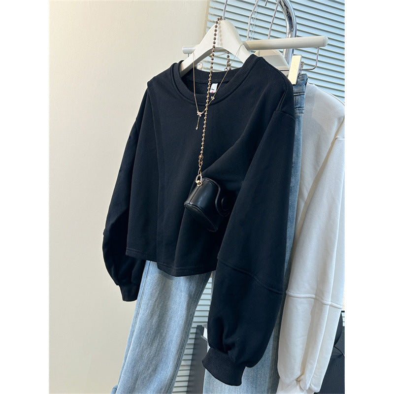 Femme Cropped Sweatshirt med Ballonærmer Stilla